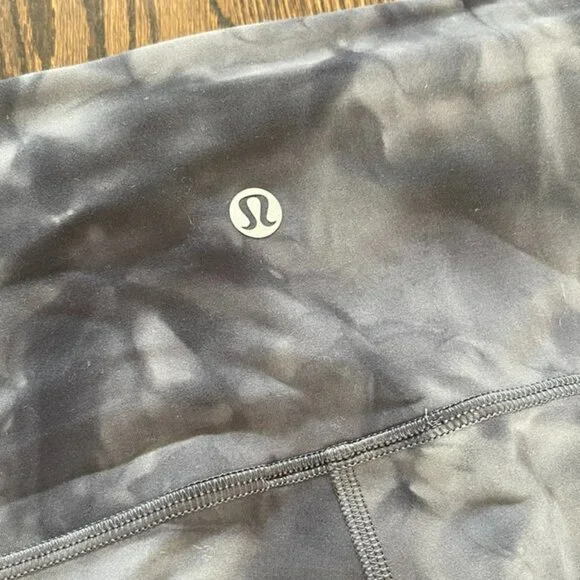 Lulu Wunder Train High-Rise Tight 25", Diamond Dye Pitch Grey Graphite Grey, 6 - Picture 5 of 7